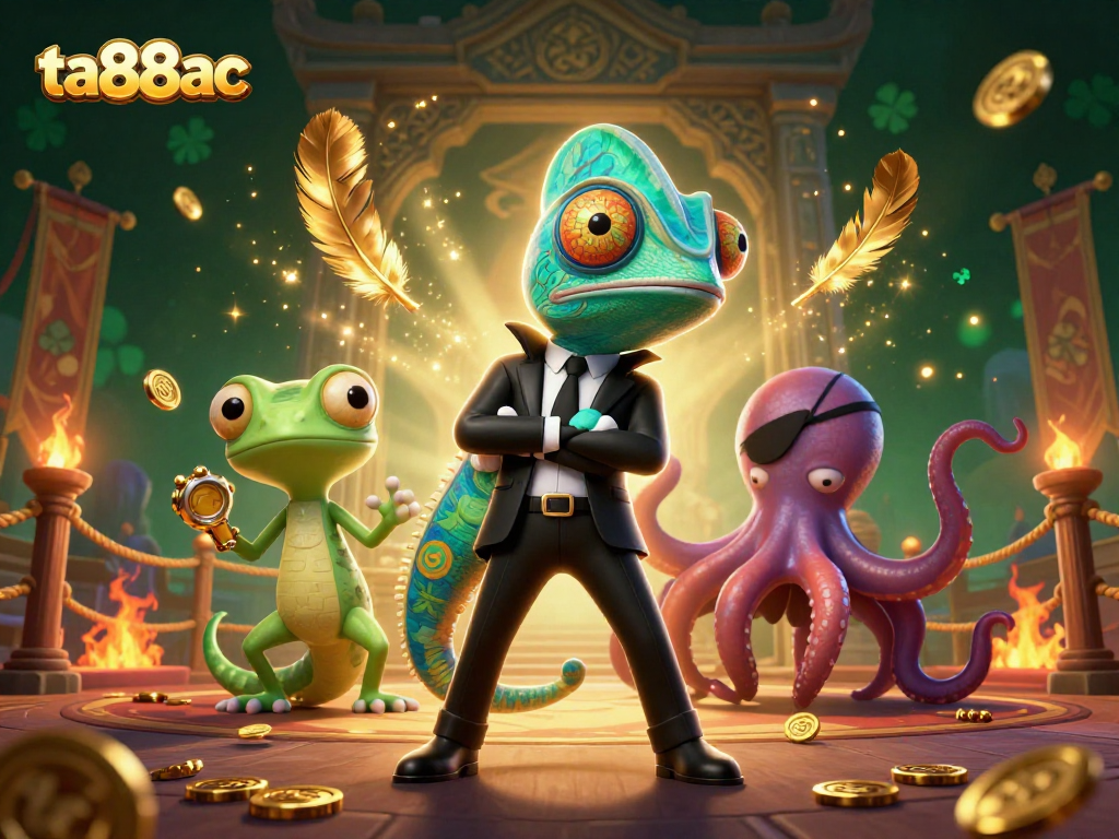 Engage in thrilling gameplay at ta88ac with vibrant casino characters in action.