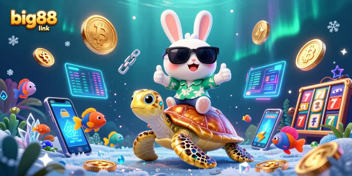 Experience big88 link adventures in a vibrant casino world with lucky rabbit and golden turtle.