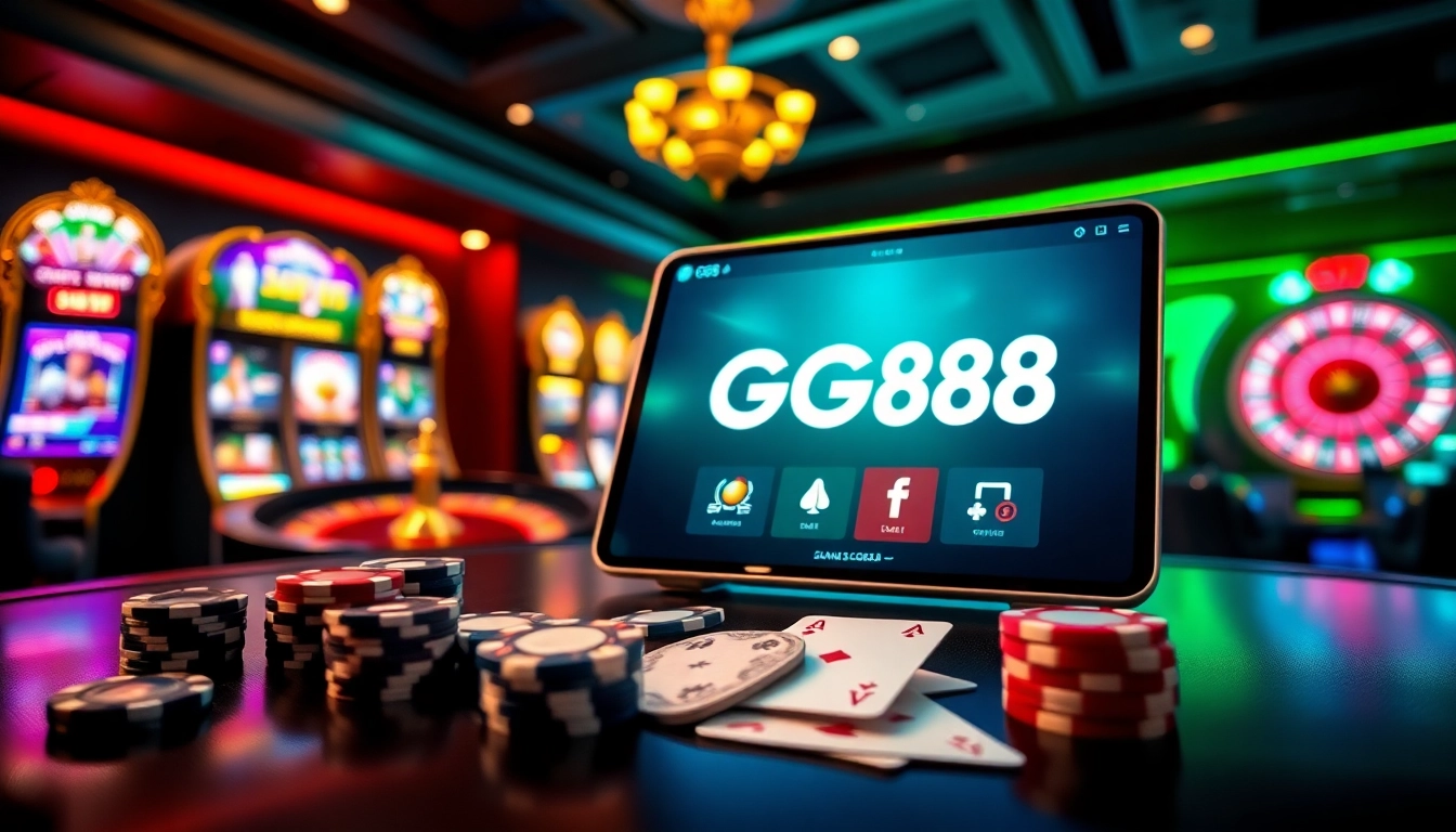 Experience the thrill of gambling on trang chủ gg88 with an exciting casino setup.