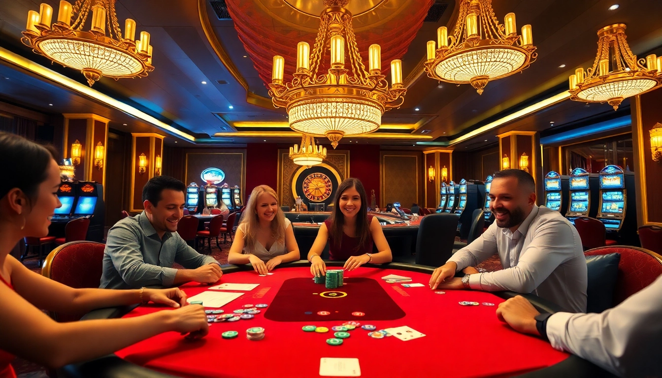 Experience the excitement of online gambling at https://topxx88.com/ with a vibrant poker game scene.