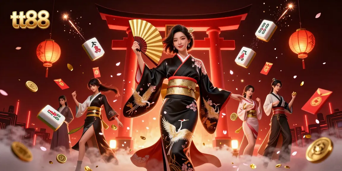Experience the thrill of tt88 with an elegant Asian woman in a sophisticated gameplay scene filled with luck and excitement.