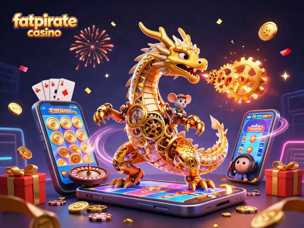 Engage with fatpirate casino's thrilling games featuring dynamic golden dragon and exciting slot elements.