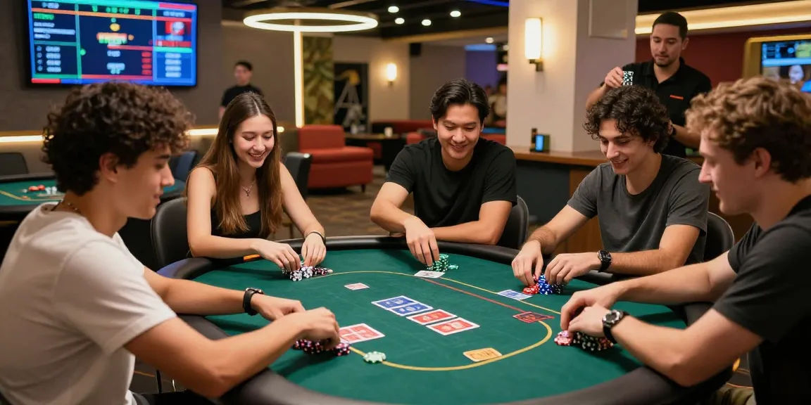 Engaging social gaming scene at XN88.COM with friends around a poker table, capturing the excitement and vibrant atmosphere.