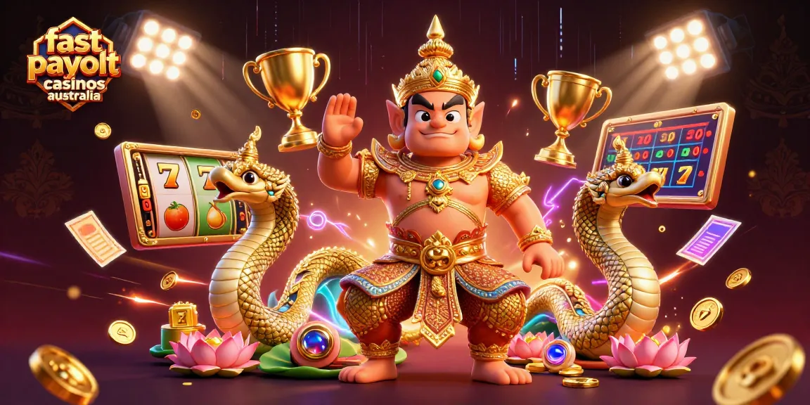 Experience thrilling wins at fast payout casinos Australia with dynamic slot action and vibrant casino elements.