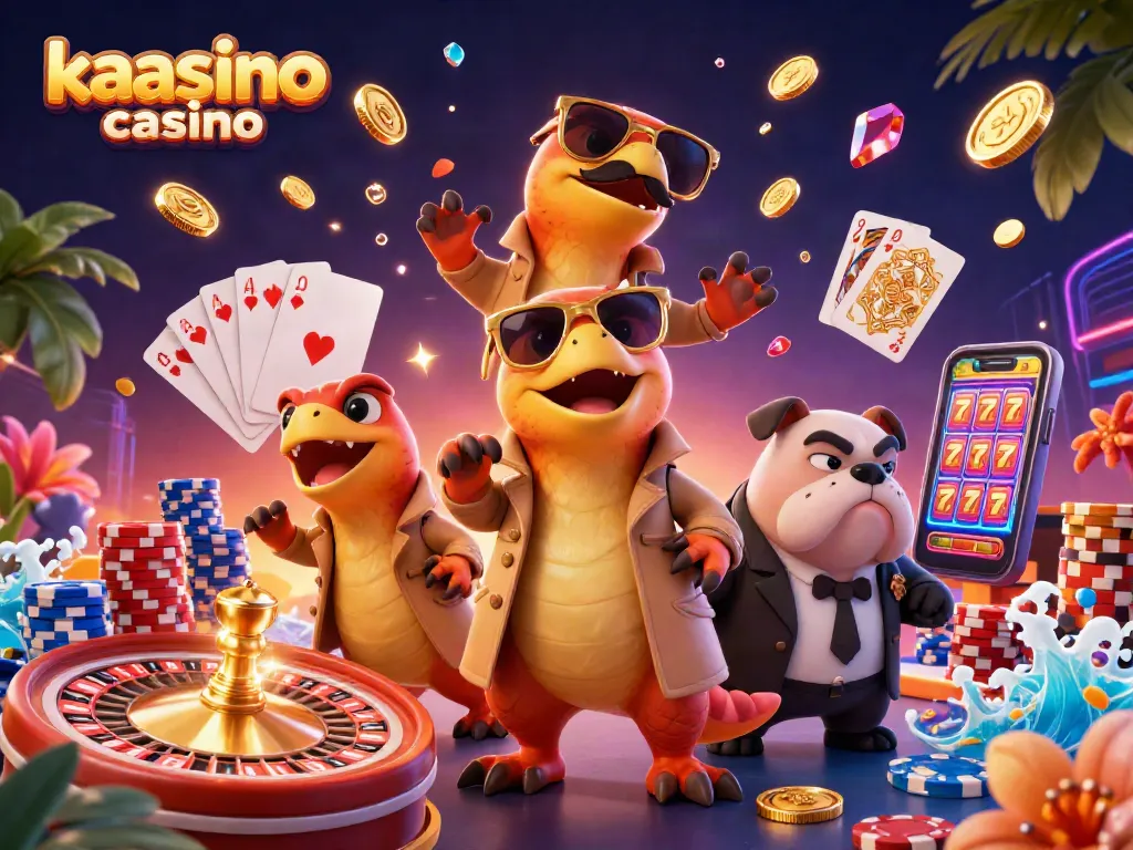 Kaasino casino offers an exciting VIP experience with a vibrant scene full of games and winnings.