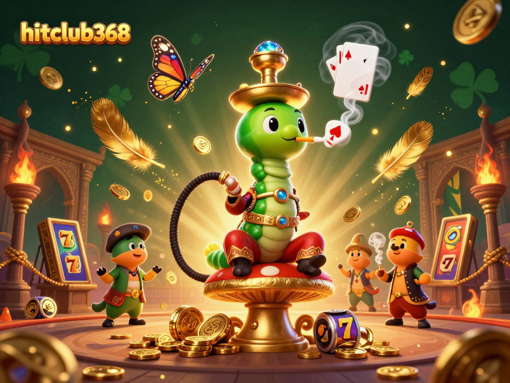 Engage in thrilling gaming adventures at hitclub368 with vibrant slot reels and immersive casino elements.