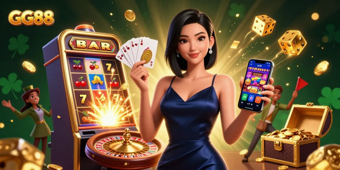 Experience GG88's premier online casino with vibrant slot machines and stylish gameplay.